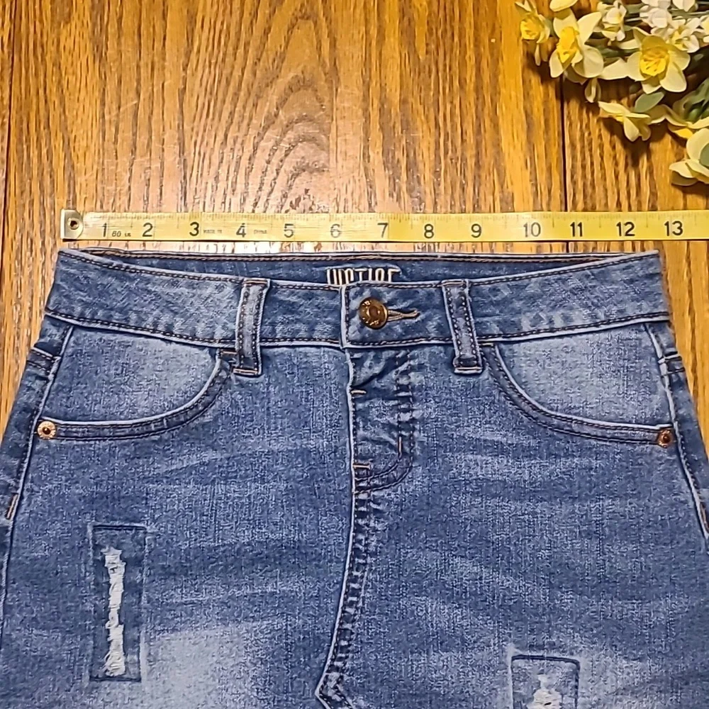 Justice Blue Denim Skirt - Girl's 10